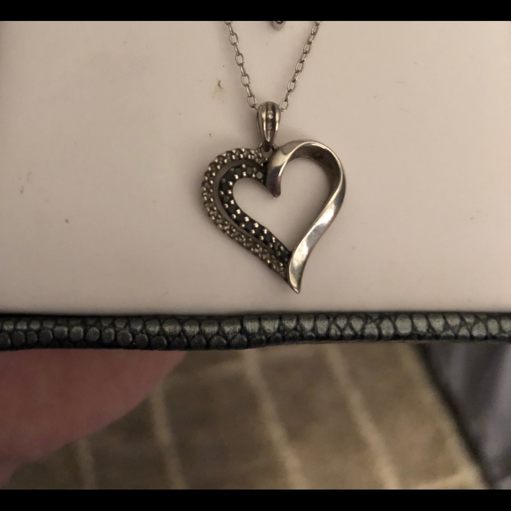 Diamond heart necklace